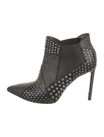 Saint Laurent Leather Patterned Chelsea Boots