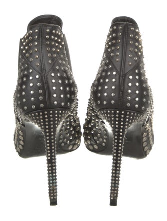 Saint Laurent Leather Patterned Chelsea Boots