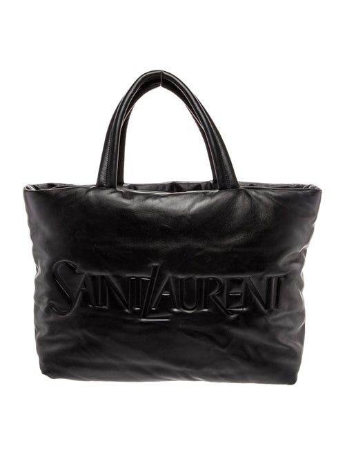 Saint Laurent Leather Puffer tote 2023