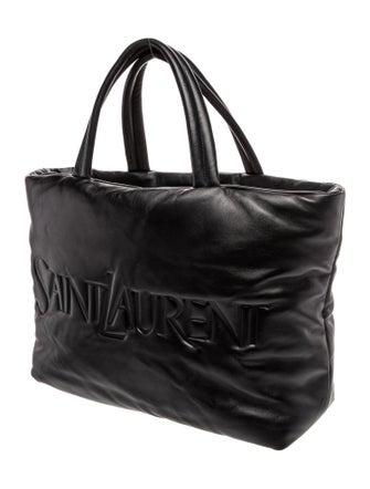 Saint Laurent Leather Puffer tote 2023