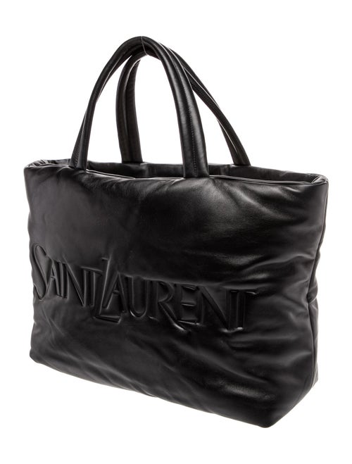 Saint Laurent Leather Puffer tote 2023