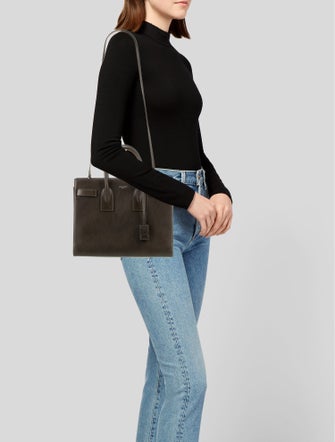 Saint Laurent Leather Sac De Jour Small