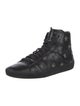 Saint Laurent Leather Studded Accents Lace-Up Boots