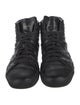 Saint Laurent Leather Studded Accents Lace-Up Boots