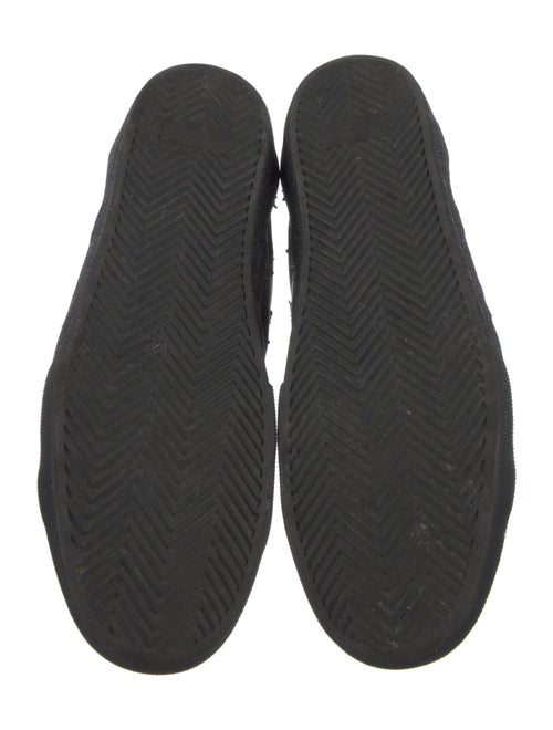 Saint Laurent Leather Studded Accents Lace-Up Boots