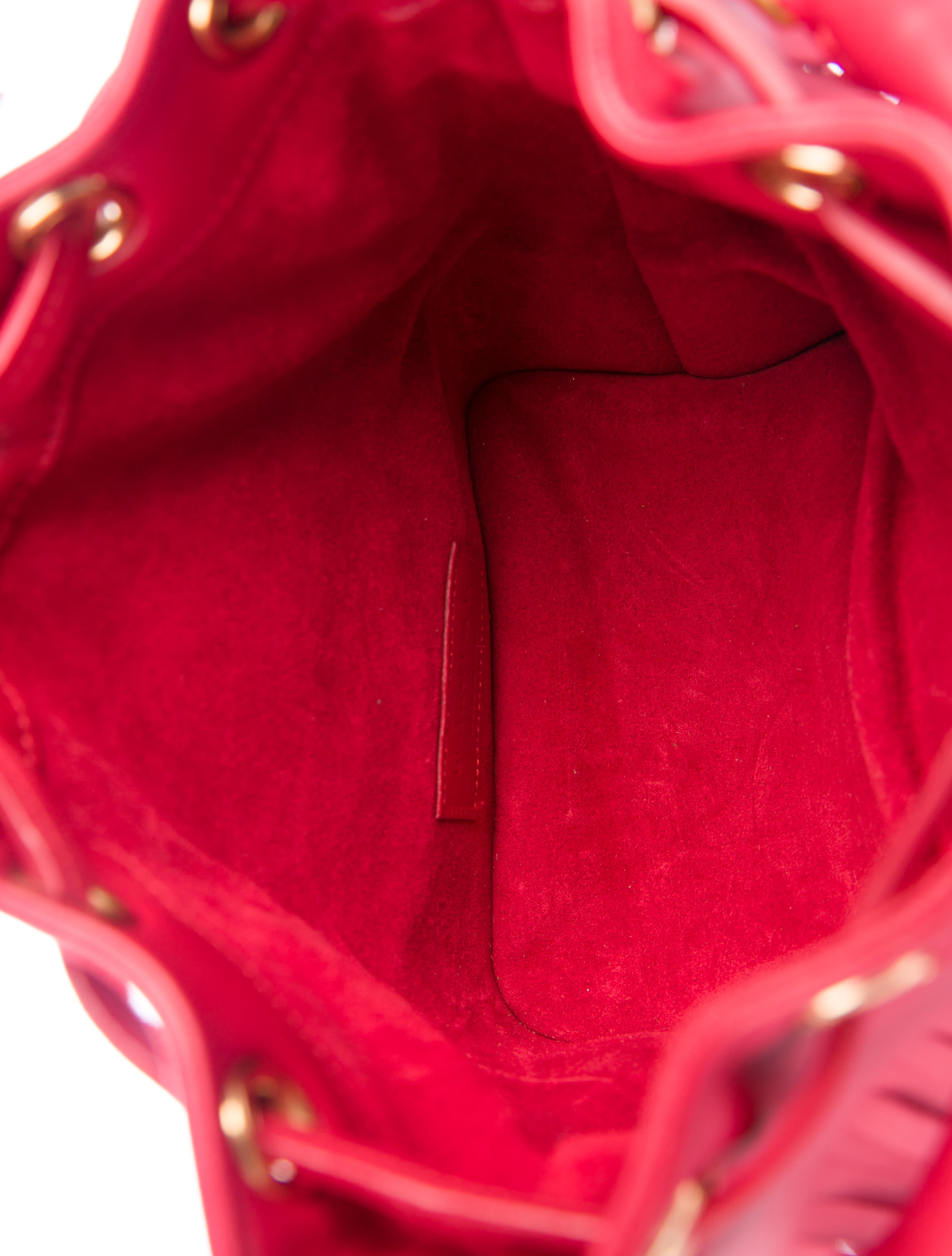 Saint Laurent Small Emmanuelle Fringe Bucket Bag