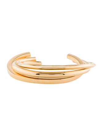 Saint Laurent Triple Twist Cuff Bracelet