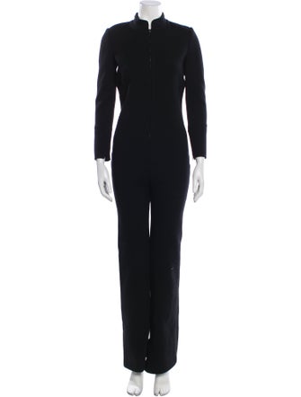 Saint Laurent Wool Crew Neck Jumpsuit