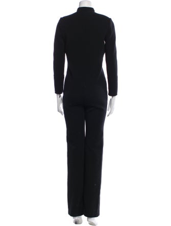 Saint Laurent Wool Crew Neck Jumpsuit