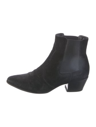Saint Laurent Suede Chelsea Boots