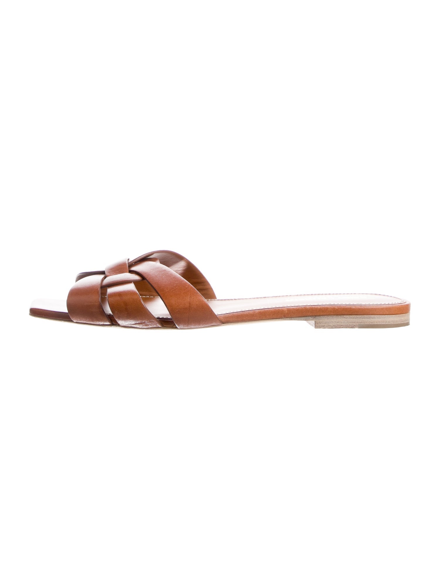 Saint Laurent Leather Slides