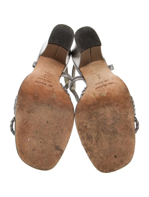 Saint Laurent Leather Slingback Sandals