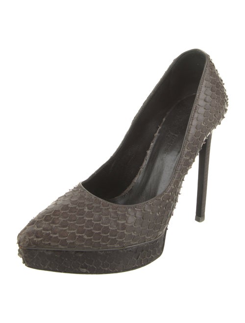 Saint Laurent Snakeskin Animal Print Pumps