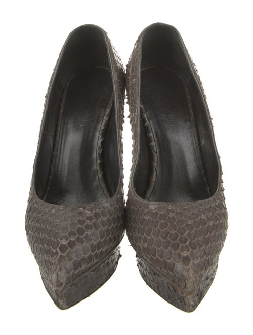 Saint Laurent Snakeskin Animal Print Pumps