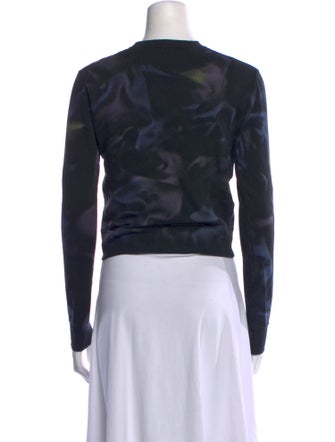 Saint Laurent 2020 Tie-Dye Print Crop Top