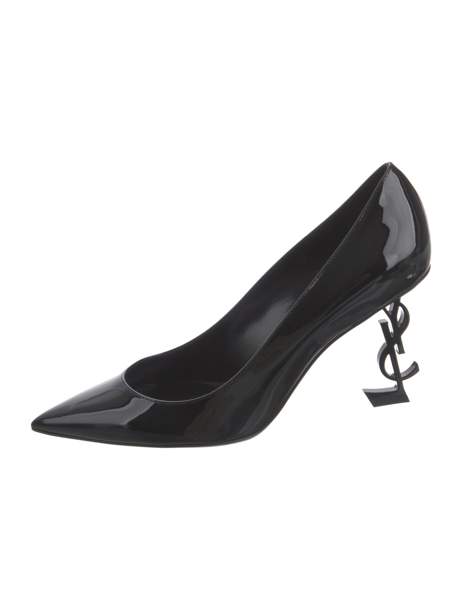 Saint Laurent Signature Logo Patent Leather Pumps