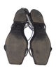 Saint Laurent Leather Crystal Embellishments Sandals
