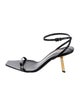 Saint Laurent Patent Leather Slingback Sandals