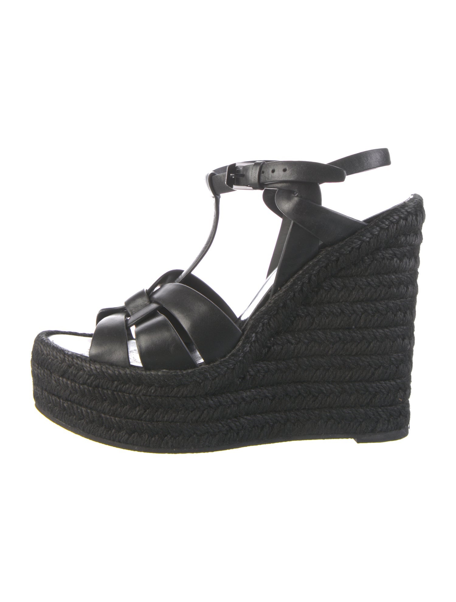 Saint Laurent Leather Espadrilles