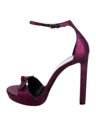 Saint Laurent Glitter Glitter Accents D'Orsay Pumps