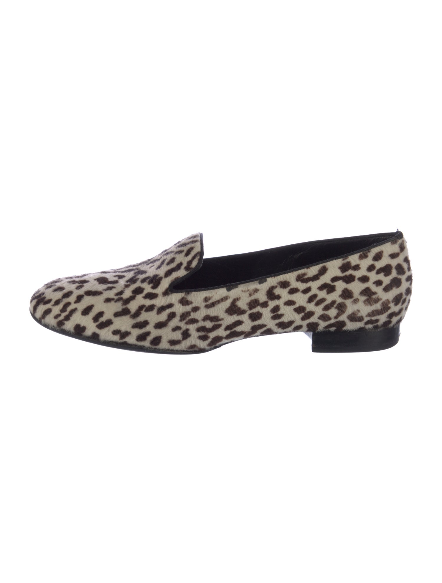 Saint Laurent Ponyhair Animal Print Loafers