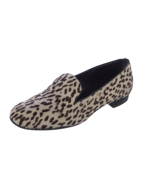 Saint Laurent Ponyhair Animal Print Loafers