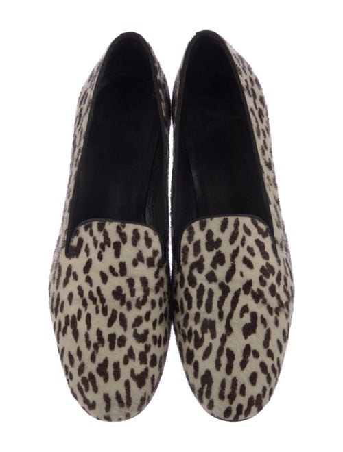 Saint Laurent Ponyhair Animal Print Loafers