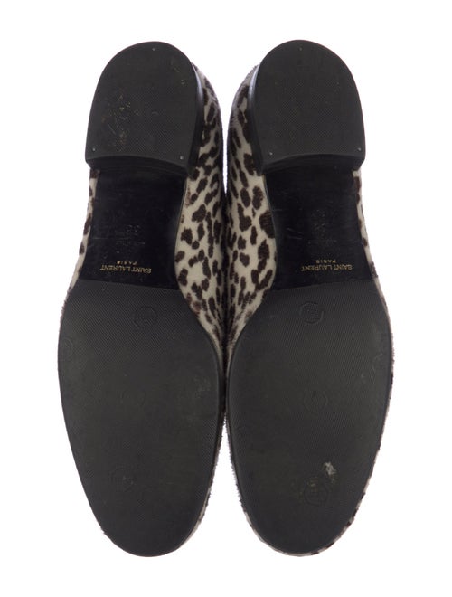 Saint Laurent Ponyhair Animal Print Loafers