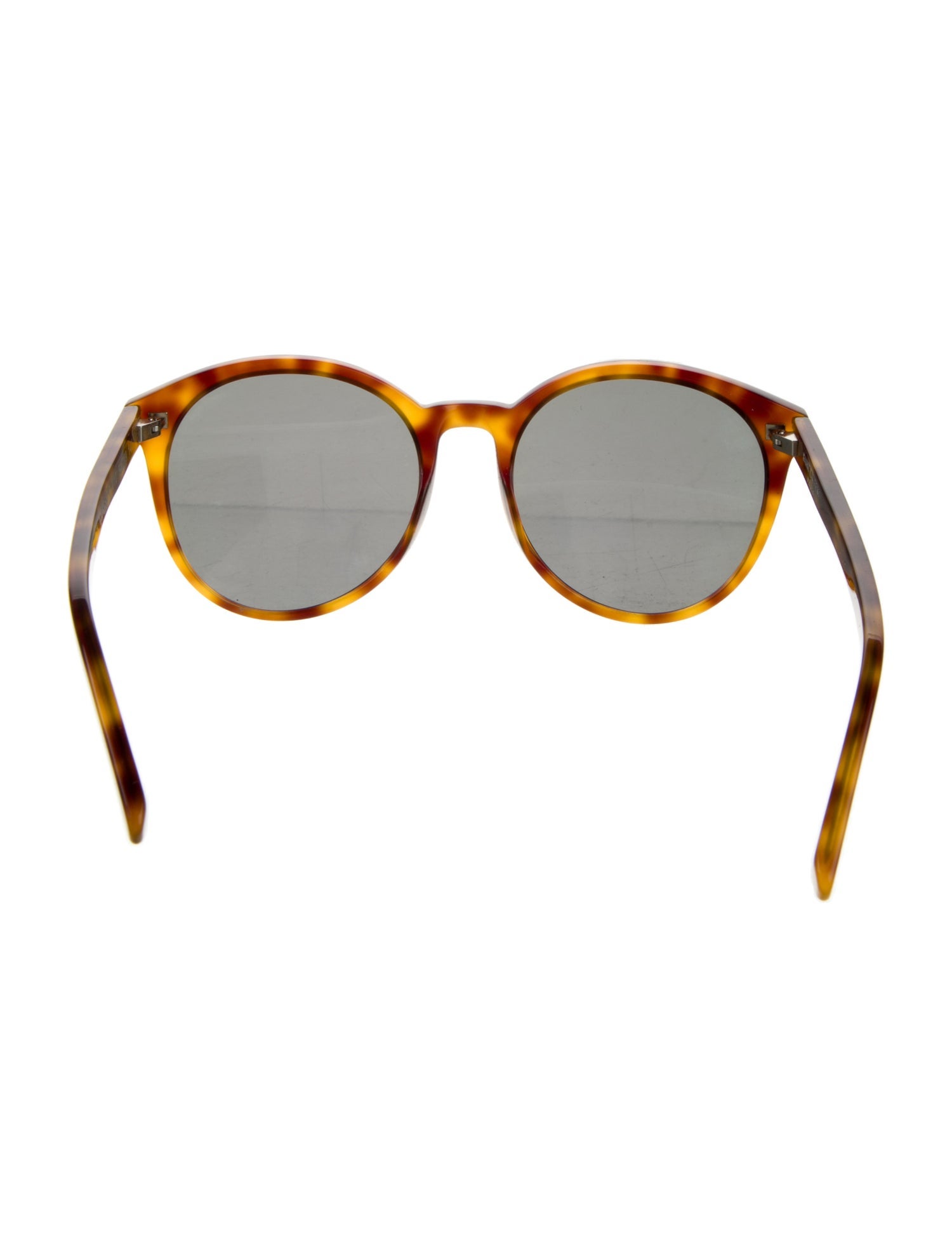 Saint Laurent Round Mirrored Sunglasses