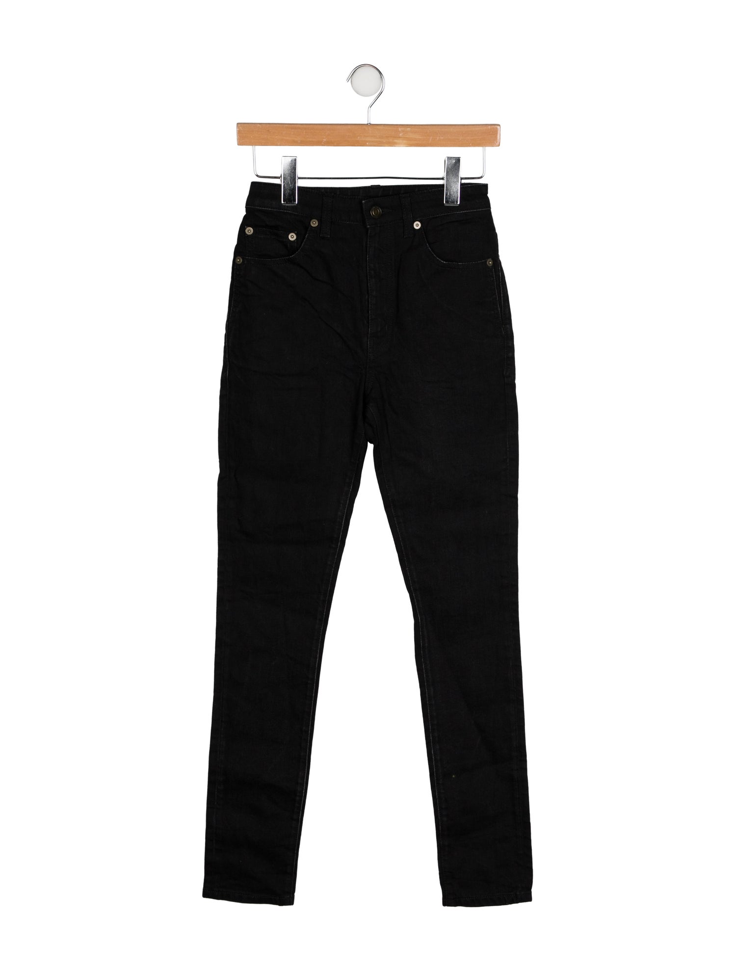 Saint Laurent Mid-Rise Skinny Leg Jeans