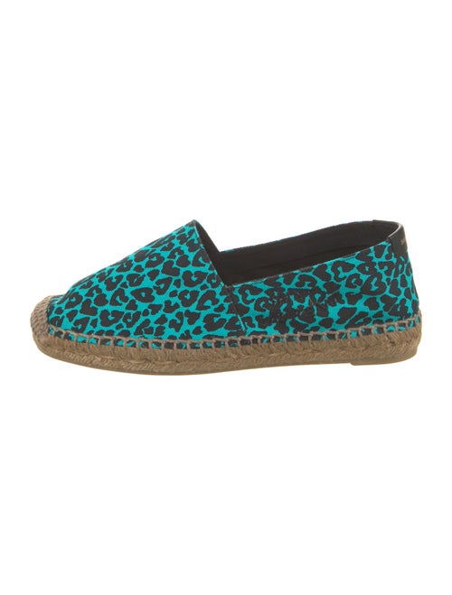 Saint Laurent Canvas Animal Print Espadrilles