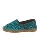 Saint Laurent Canvas Animal Print Espadrilles