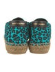 Saint Laurent Canvas Animal Print Espadrilles