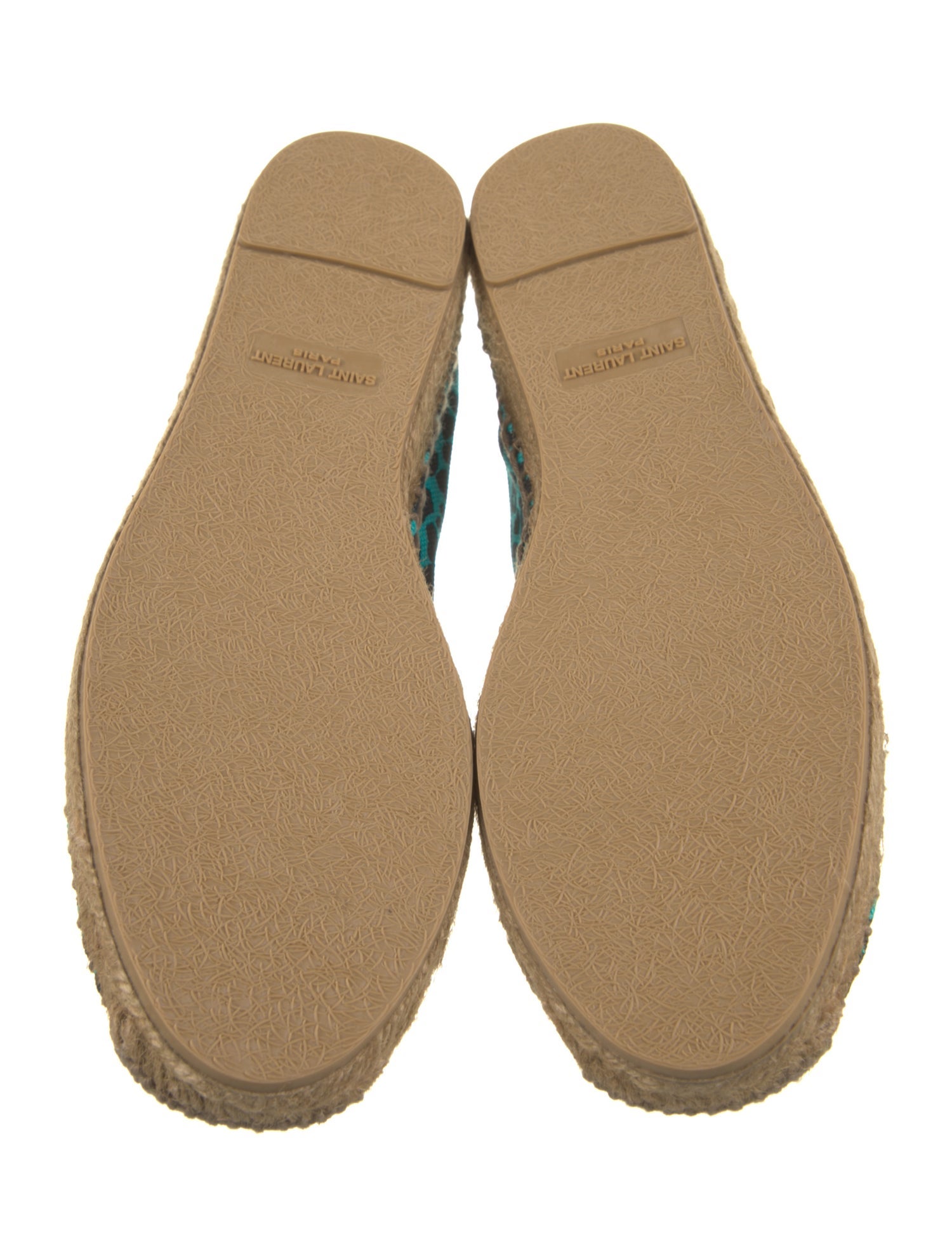 Saint Laurent Canvas Animal Print Espadrilles