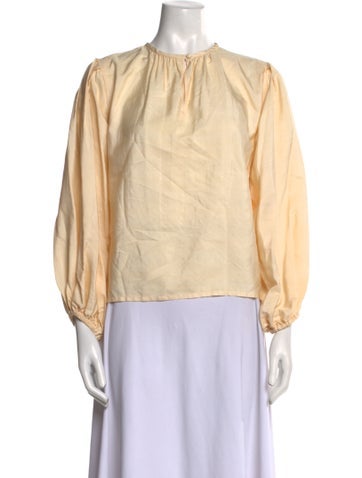 Saint Laurent Tops Vintage Late 1970's - Early 1980's Blouse Us6, Fr38 | M