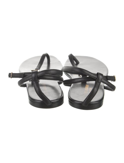 Saint Laurent Leather T-Strap Sandals
