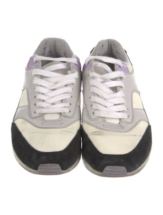 Saint Laurent Nylon Colorblock Pattern Sneakers