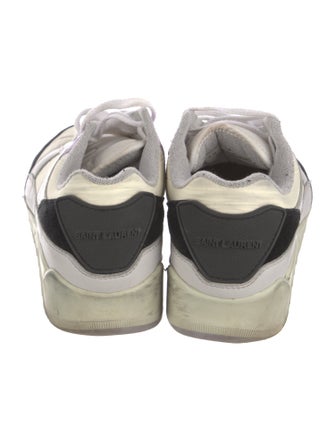 Saint Laurent Nylon Colorblock Pattern Sneakers