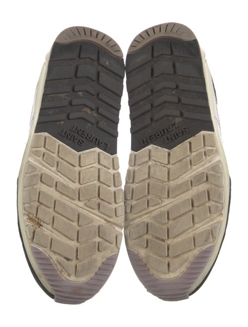 Saint Laurent Nylon Colorblock Pattern Sneakers