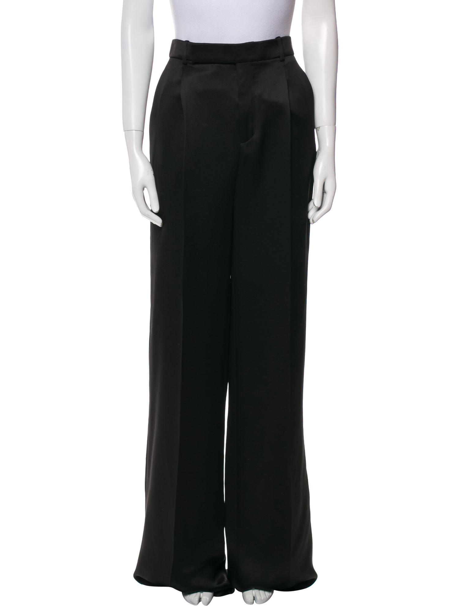 Saint Laurent Silk Wide Leg Pants w/ Tags