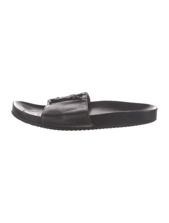 Saint Laurent Leather Slides