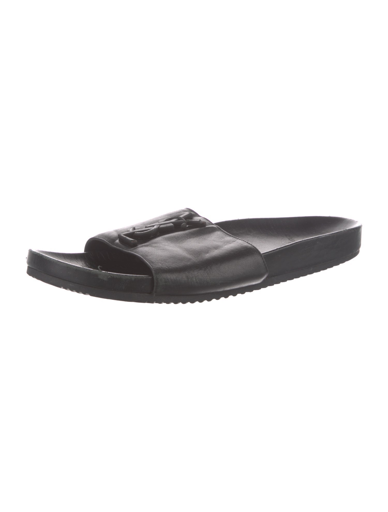Saint Laurent Leather Slides