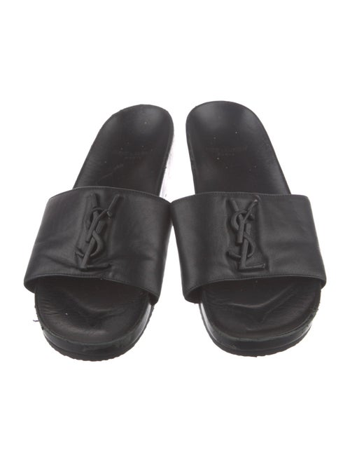 Saint Laurent Leather Slides