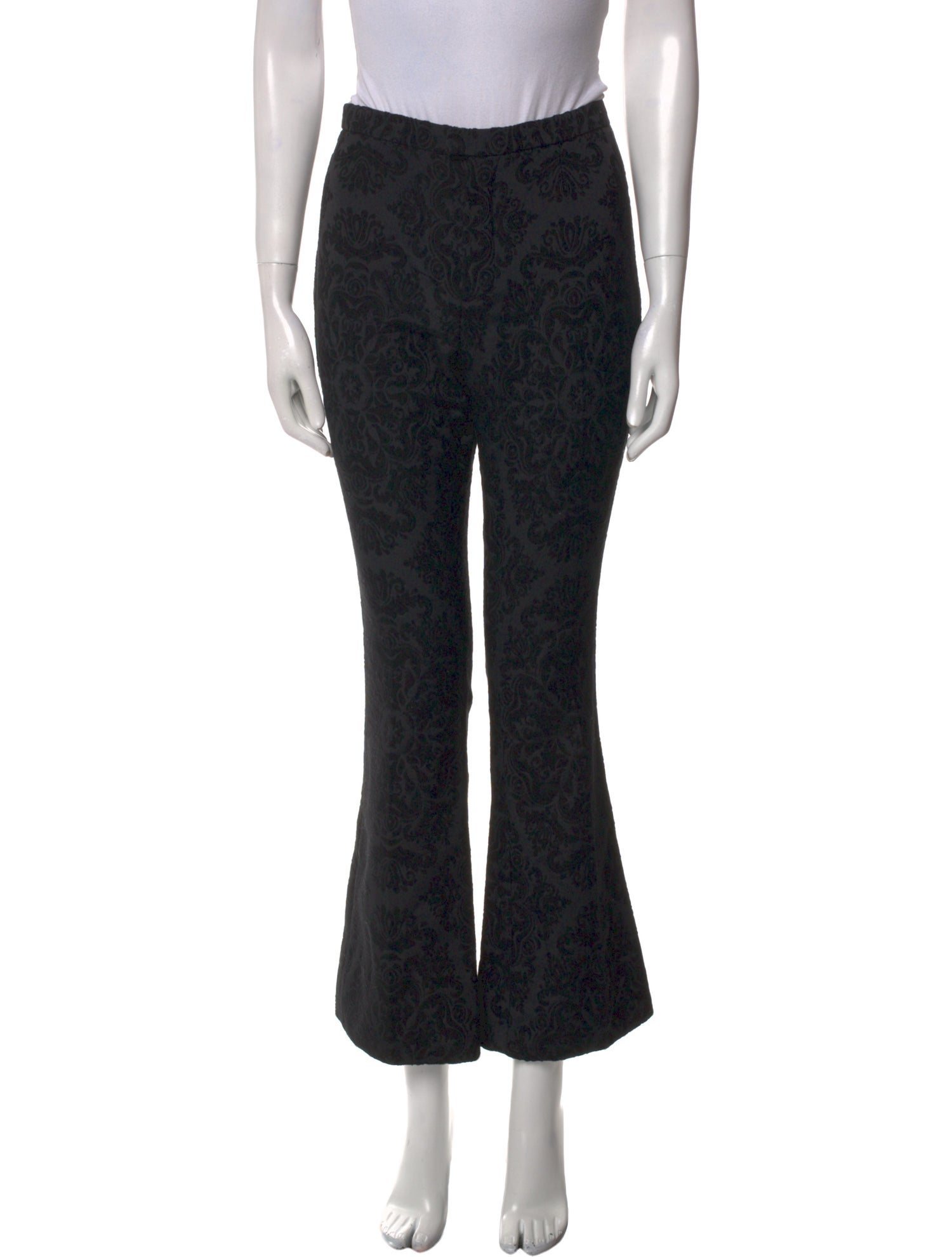 Saint Laurent Printed Wide Leg Pants