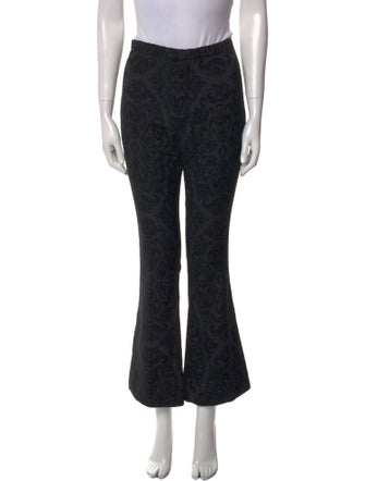 Saint Laurent Printed Wide Leg Pants