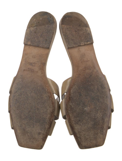 Saint Laurent Patent Leather Slides