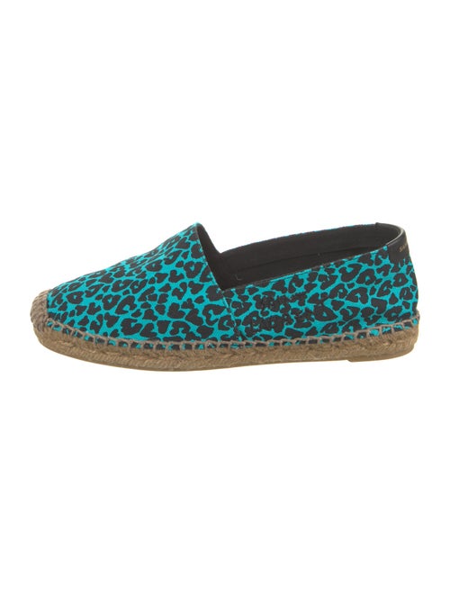Saint Laurent Canvas Animal Print Espadrilles