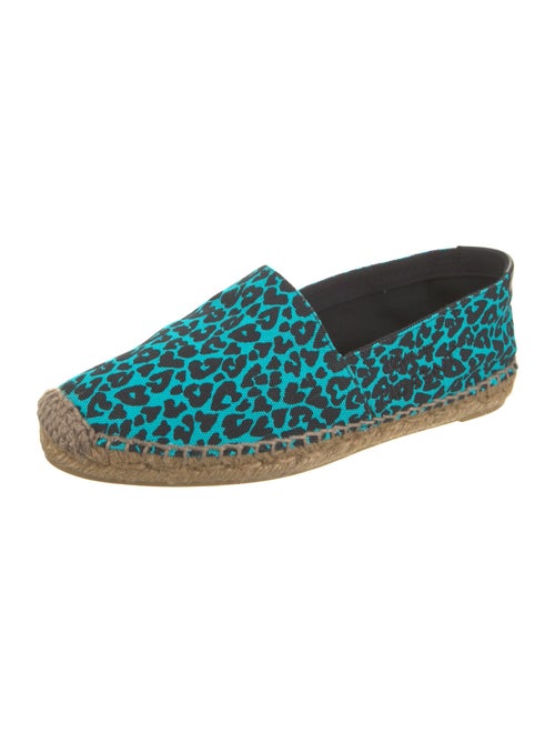 Saint Laurent Canvas Animal Print Espadrilles