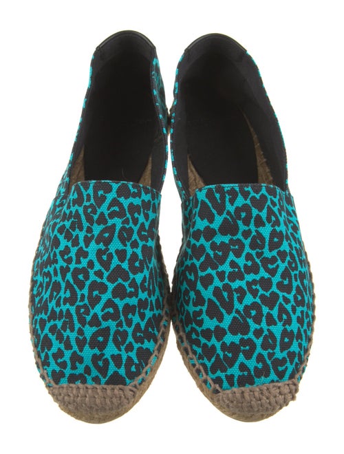 Saint Laurent Canvas Animal Print Espadrilles