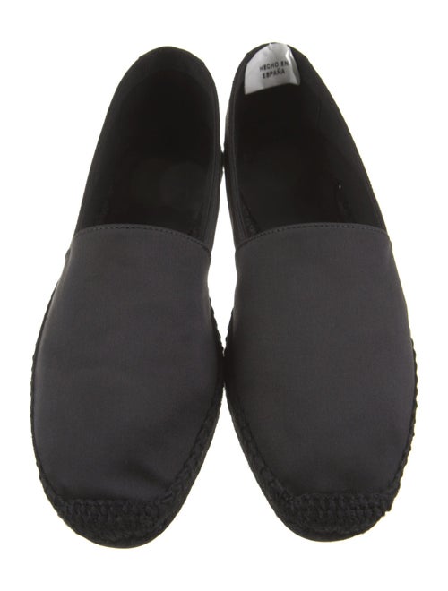 Saint Laurent Satin Embroidered Accent Espadrilles